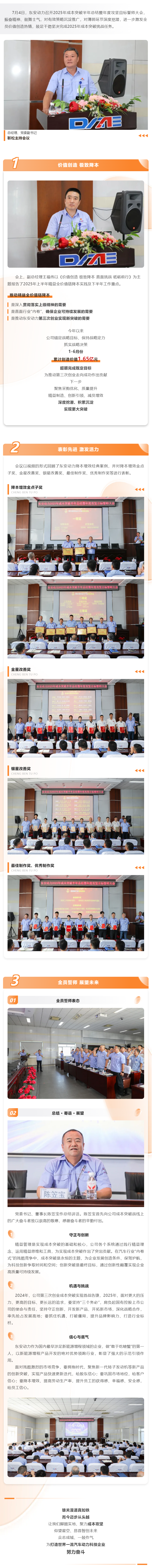 加壓奮進(jìn)，加碼發(fā)力！東安動(dòng)力成本突破全年挑戰4個(gè)億！